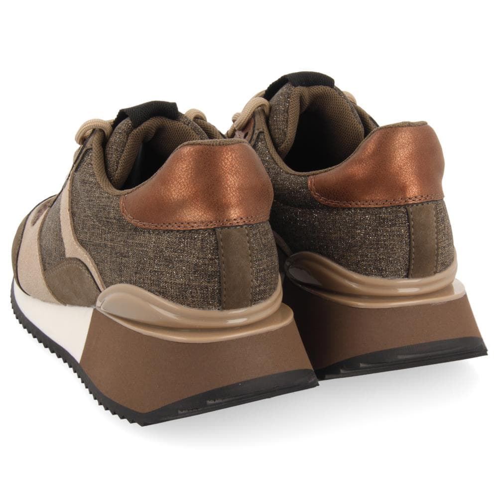 Gioseppo_ Sneakers taupe con brillos - Imagen 3