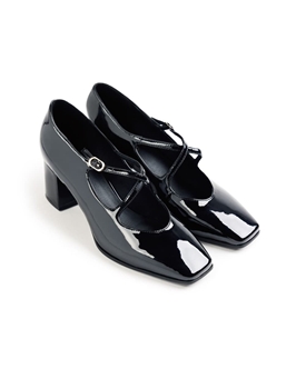 Gioseppo_ Zapato tacón negro efecto charol - Imagen 2