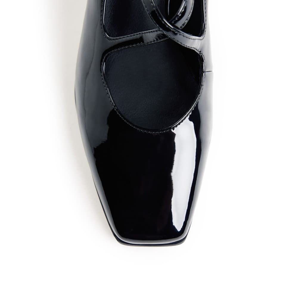 Gioseppo_ Zapato tacón negro efecto charol - Imagen 3
