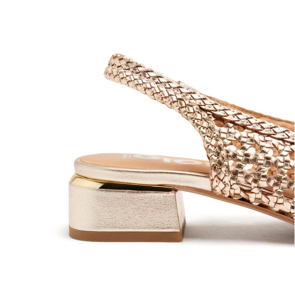 Gioseppo_ Zapato trenzado en dorado - Imagen 4