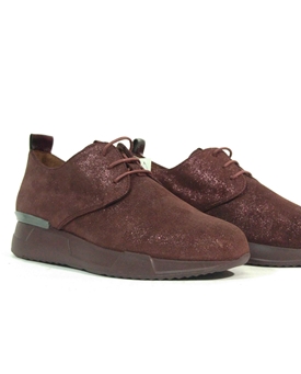 Hispanitas_ Sneakers cinnamo burdeos - Imagen 2