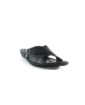 Hush Puppies- Sandalia hombre cruzada negra - Imagen 1