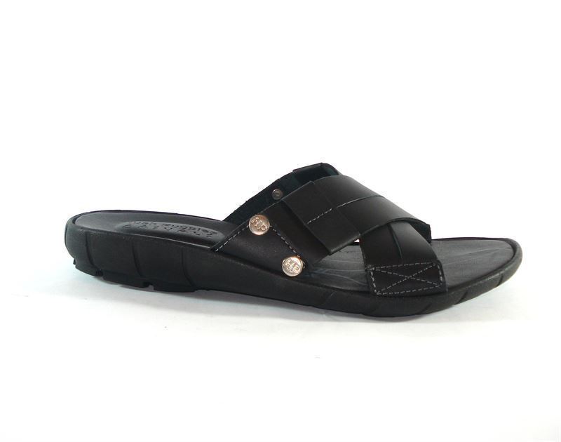 Hush Puppies- Sandalia hombre cruzada negra - Imagen 2