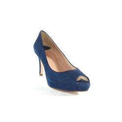 Lodi- Zapato tacón ante marino - Imagen 1