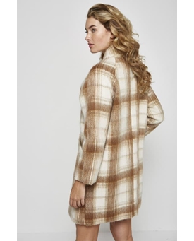 Md´M_ Abrigo cuadros marrón - Imagen 2