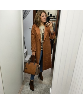 Md´M_ Abrigo largo caramelo - Imagen 1
