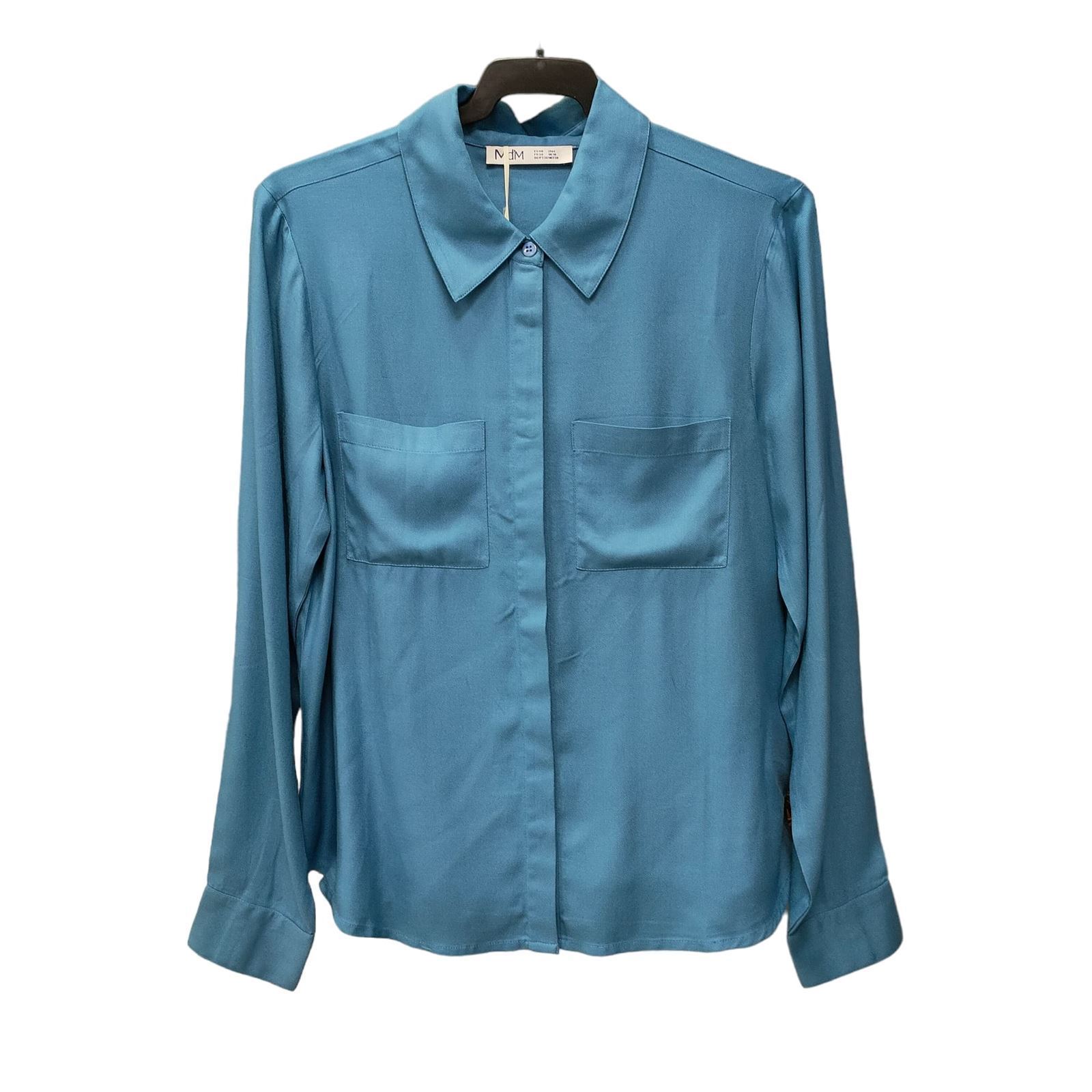 Md´M_ Blusa bolsillos color azul - Imagen 1