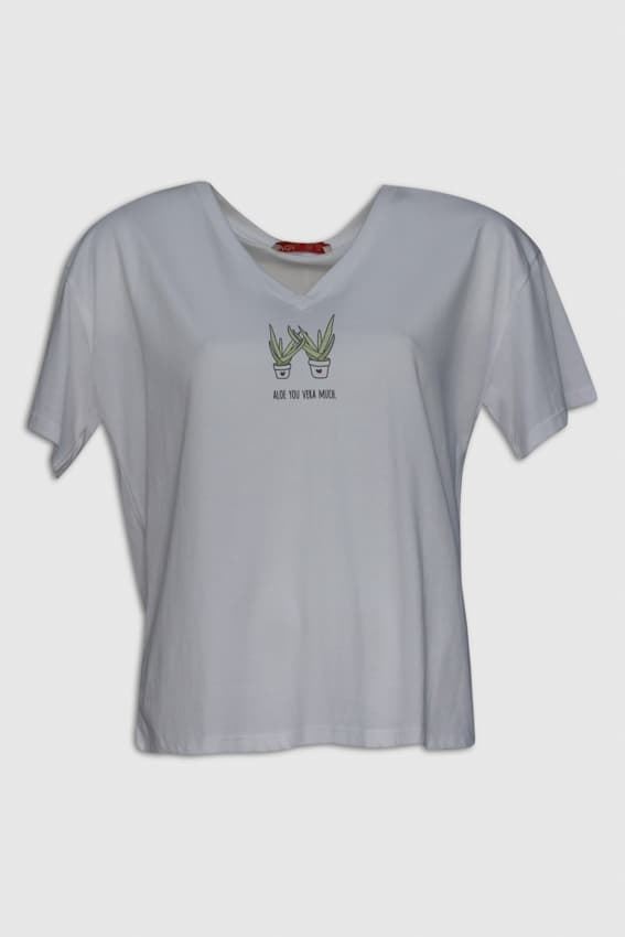 Md´M_ Camiseta blanca dibujo cactus - Imagen 3