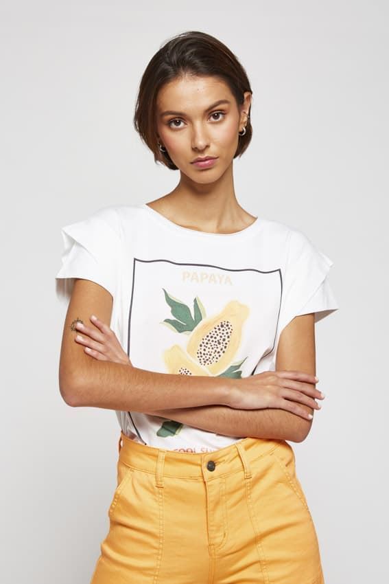 Md´M_ Camiseta papaya algodón - Imagen 1