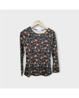 Md´M_ Camiseta punto estampado vermut - Imagen 1