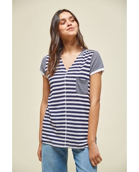 Md´M_ Camiseta rayas azules - Imagen 1