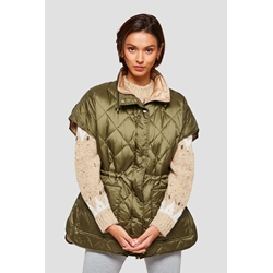 Md´M_ Chaleco reversible verde/beige - Imagen 1