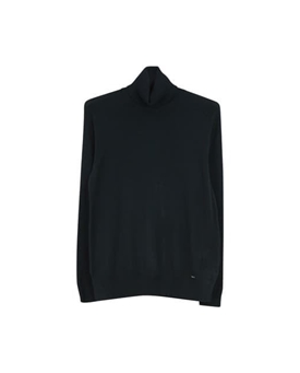 Md´M_ Jersey de cuello cisne en negro y marino - Imagen 1