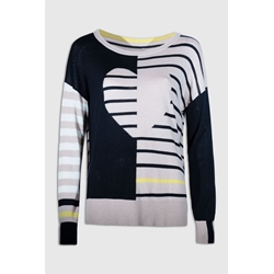 Md´M_ Jersey de punto rayas corazon - Imagen 1