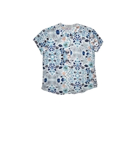 Md´M Leyenda_ Blusa botones jardín azul - Imagen 1