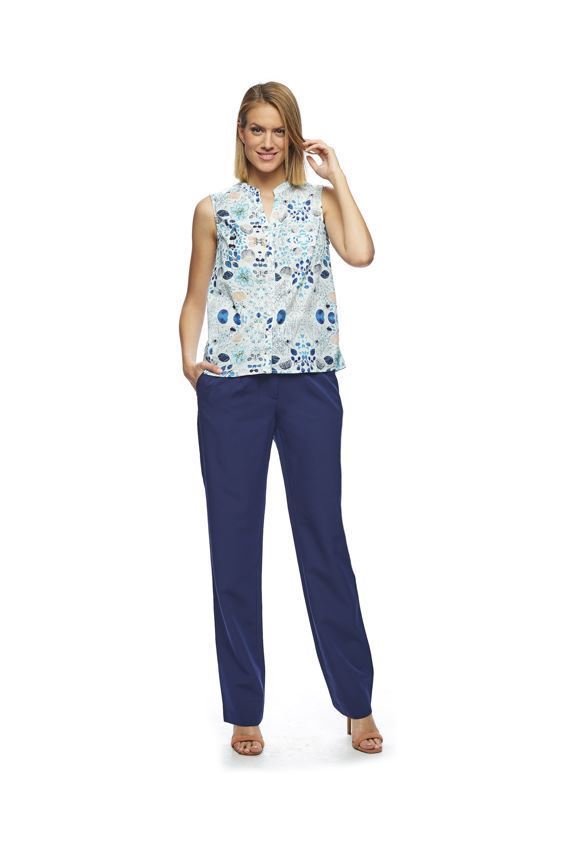 Md´M Blusa manga jardín azul - BLUSAS/TOPS