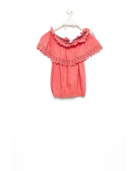 Md´M Leyenda- Blusa volante negra-rosa - Imagen 1