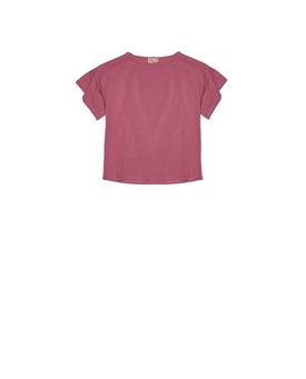 Md´M Leyenda_ Camiseta volantes mangas rosa - Imagen 1