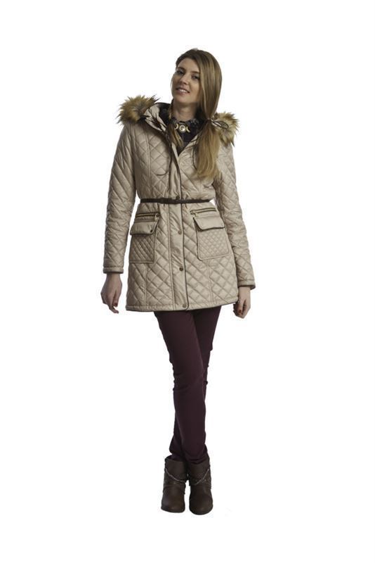 Md´M Leyenda- Chaquetón beige mujer - Imagen 1