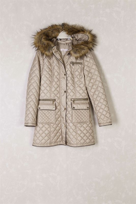 Md´M Leyenda- Chaquetón beige mujer - Imagen 3