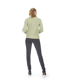 Md´M Leyenda_  Jersey de punto verde y beige - Imagen 2