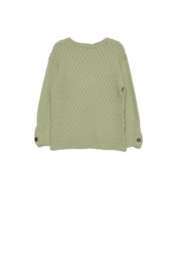 Md´M Leyenda_ Jersey de punto verde y beige - Imagen 3