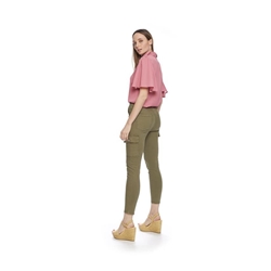 Md´M Leyenda_ Pantalón bolsillos verde kaki - Imagen 2