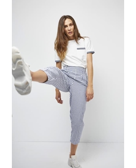 Md´M_ Pantalón cuadros vichy marino - Imagen 1