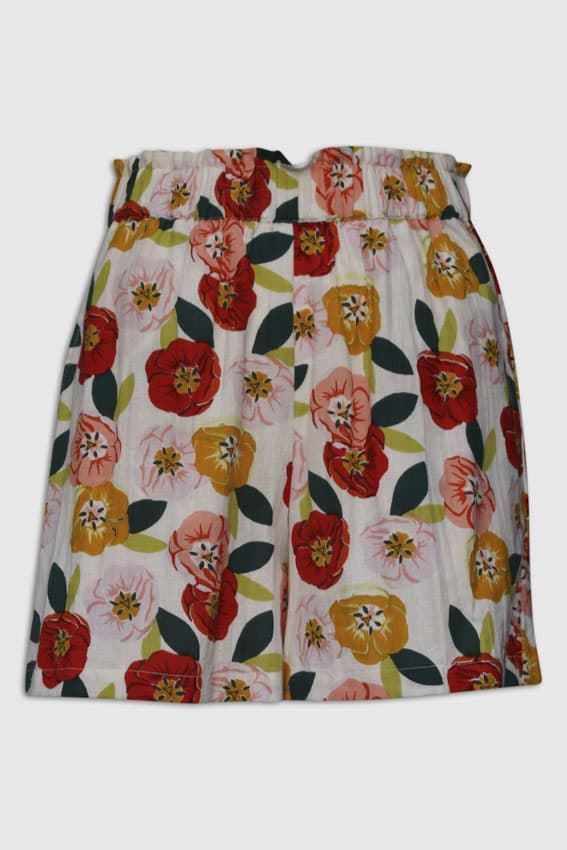 Md´M_ Short estampado amapolas lino - Imagen 3