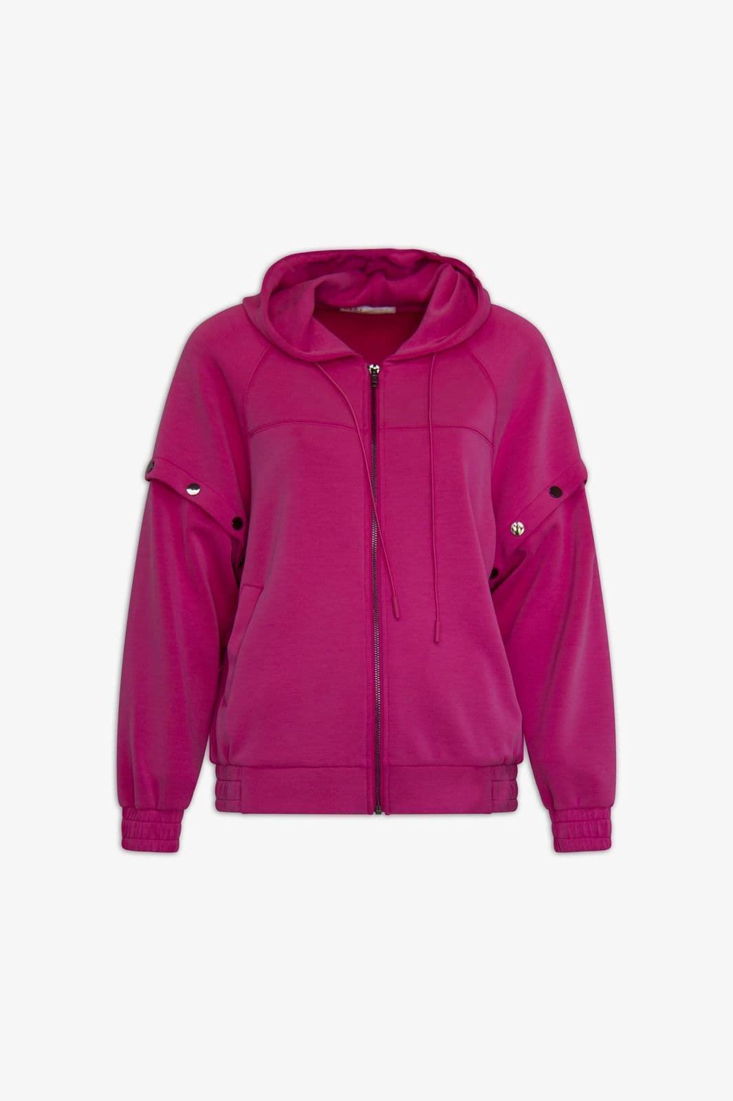 Md´M_ Sudadera fucsia cremallera - Imagen 1