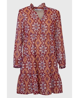 Md´M_ Vestido corto estampado étnico - Imagen 1