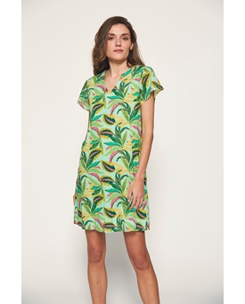 Md´M_ Vestido corto estampado tropical - Imagen 2