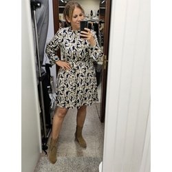 Md´M_ Vestido corto midi ramas - Imagen 1