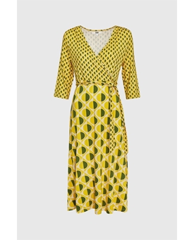 Md´M_ Vestido de punto estampado geométrico - Imagen 1