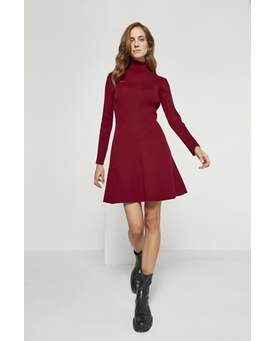 Md´M_ Vestido de punto granate - Imagen 1