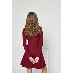 Md´M_ Vestido de punto granate - Imagen 2