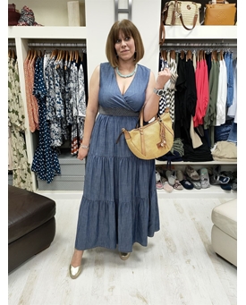 Md´M_ Vestido denim largo - Imagen 1