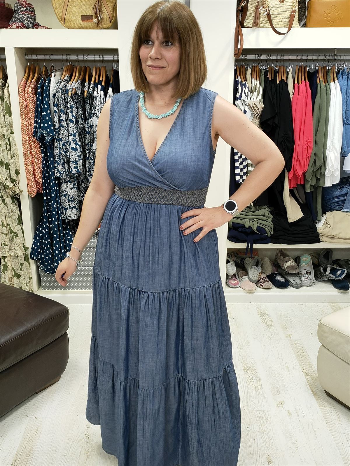 Md´M_ Vestido denim largo - Imagen 2