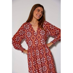 Md´M_ Vestido estampado étnico largo - Imagen 2