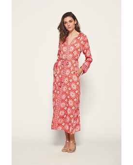 Md´M_ Vestido estampado rojo - Imagen 1