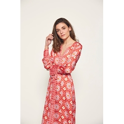 Md´M_ Vestido estampado rojo - Imagen 2