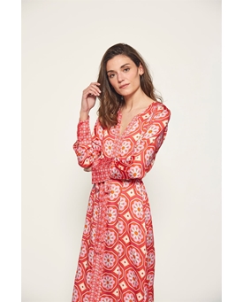 Md´M_ Vestido estampado rojo - Imagen 2