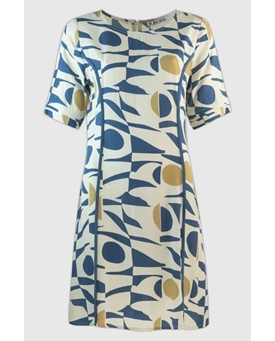 Md´M_ Vestido estampado tonos azules - Imagen 1