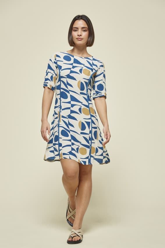 Md´M_ Vestido estampado tonos azules - Imagen 2