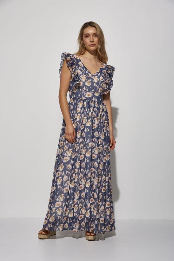 Md`M_ Vestido largo estampado floral - Imagen 1