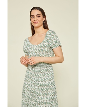 Md´M_ Vestido largo estampado hojas - Imagen 2