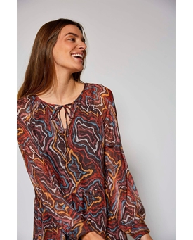 Md´M_ Vestido largo líneas gráficas - Imagen 2