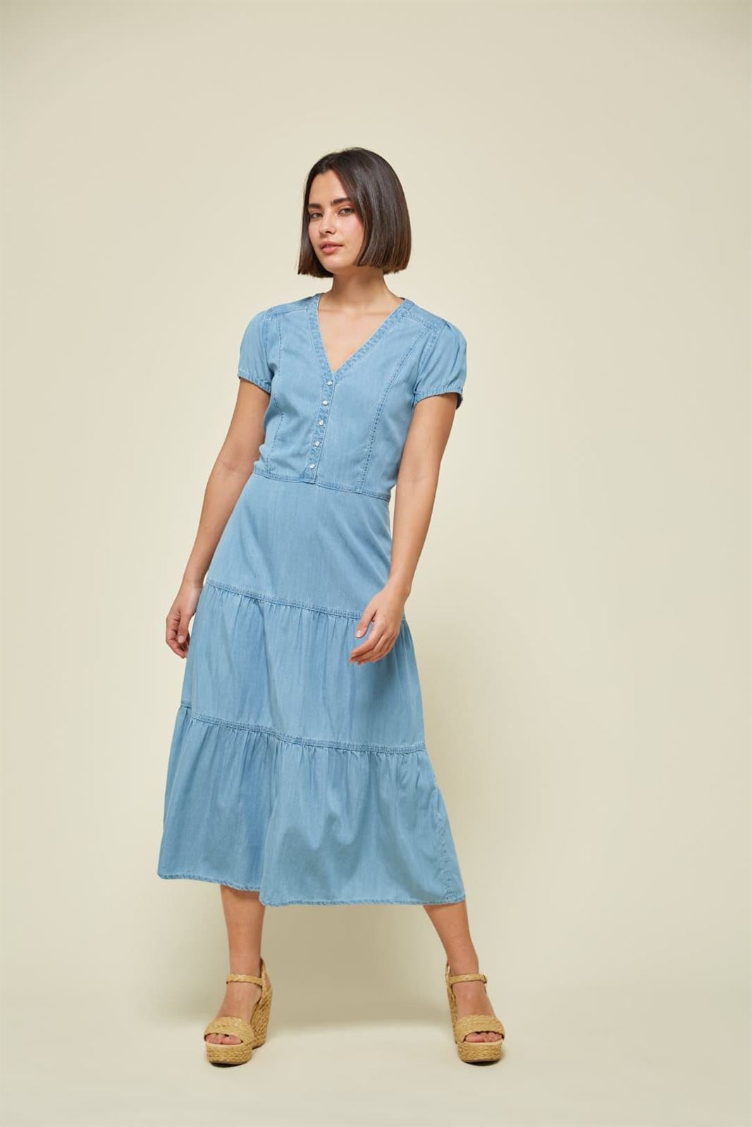 Md´M_ Vestido midi denim - Imagen 1