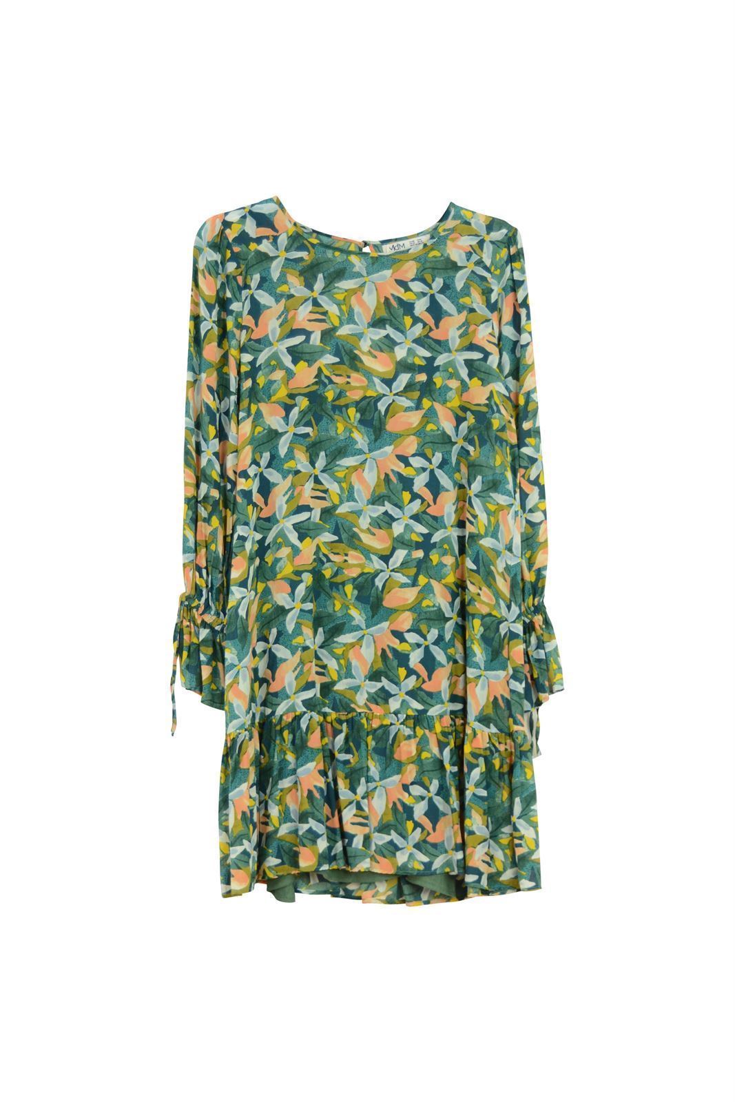 Md´M_ Vestido verde estampado - Imagen 2