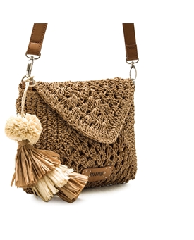 Mtng-Mustang_ Bolso Dari en rafia natural - Imagen 2